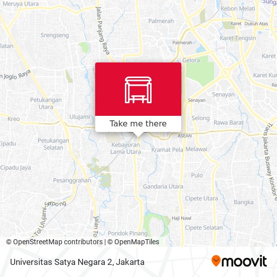 Universitas Satya Negara 2 map