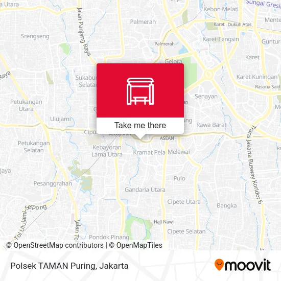 Polsek TAMAN Puring map