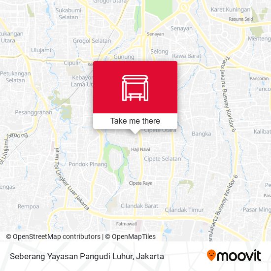 Seberang Yayasan Pangudi Luhur map