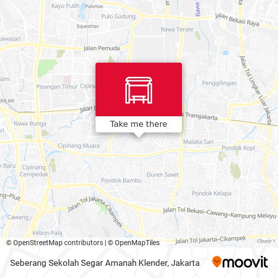 Seberang Sekolah Segar Amanah Klender map