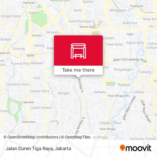 Jalan Duren Tiga Raya map