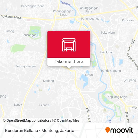 Bundaran Bellano - Menteng map