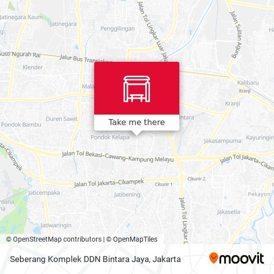 Seberang Komplek DDN Bintara Jaya map