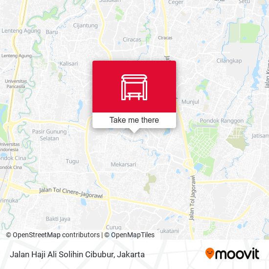 Jalan Haji Ali Solihin Cibubur map