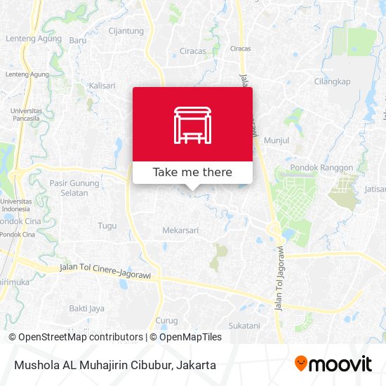 Mushola AL Muhajirin Cibubur map