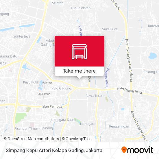 Simpang Kepu Arteri Kelapa Gading map