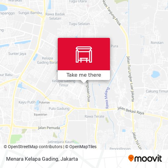 Menara Kelapa Gading map