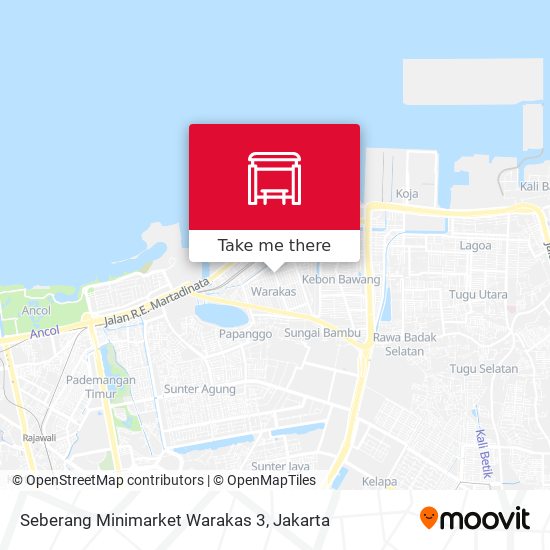 Seberang Minimarket Warakas 3 map