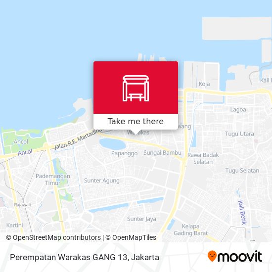 Perempatan Warakas GANG 13 map