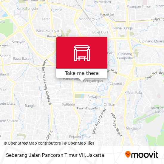 Seberang Jalan Pancoran Timur VII map