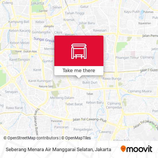 Seberang Menara Air Manggarai Selatan map