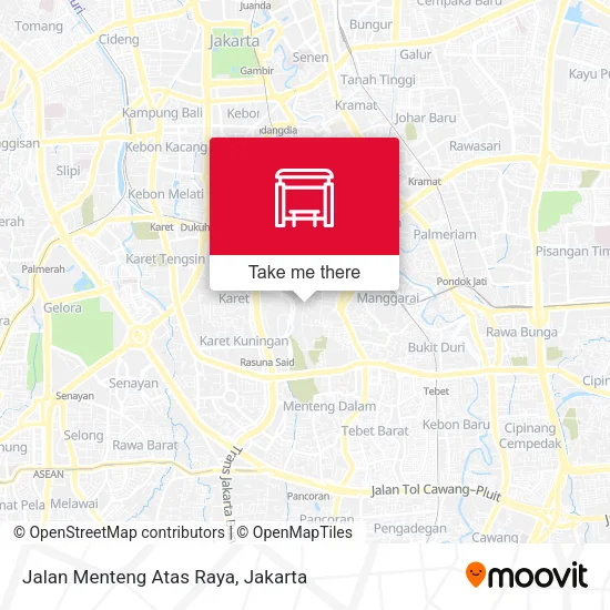 Jalan Menteng Atas Raya map