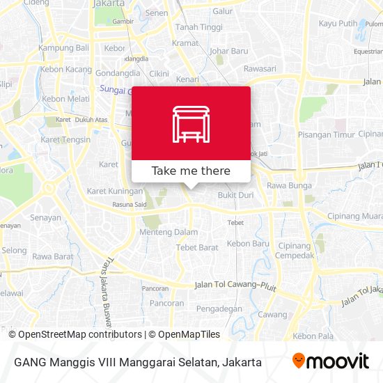 GANG Manggis VIII Manggarai Selatan map