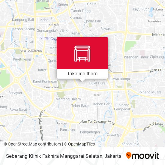 Seberang Klinik Fakhira Manggarai Selatan map