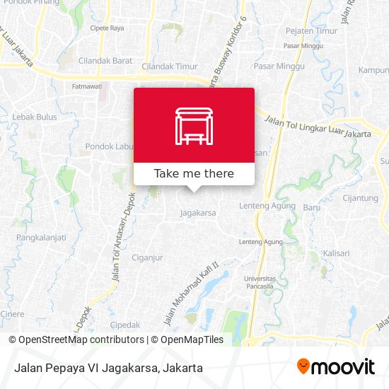 Jalan Pepaya VI Jagakarsa map