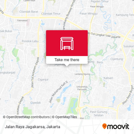 Jalan Raya Jagakarsa map