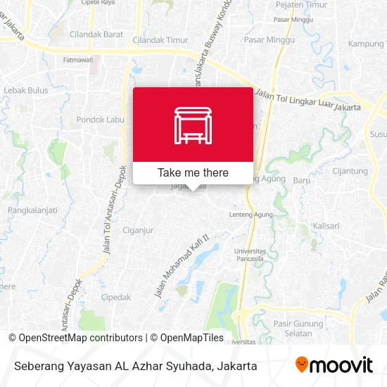 Seberang Yayasan AL Azhar Syuhada map