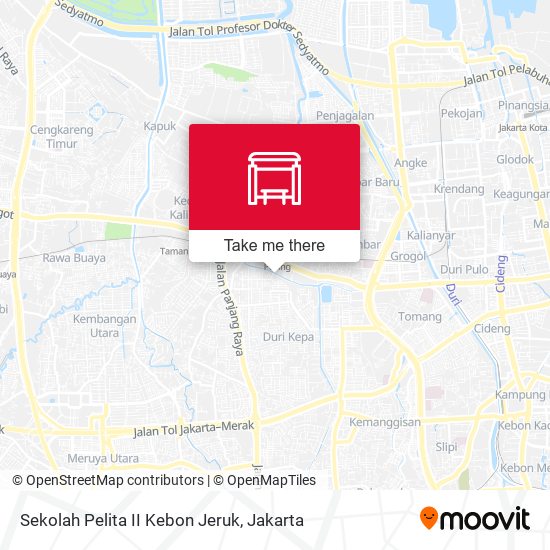 Sekolah Pelita II Kebon Jeruk map