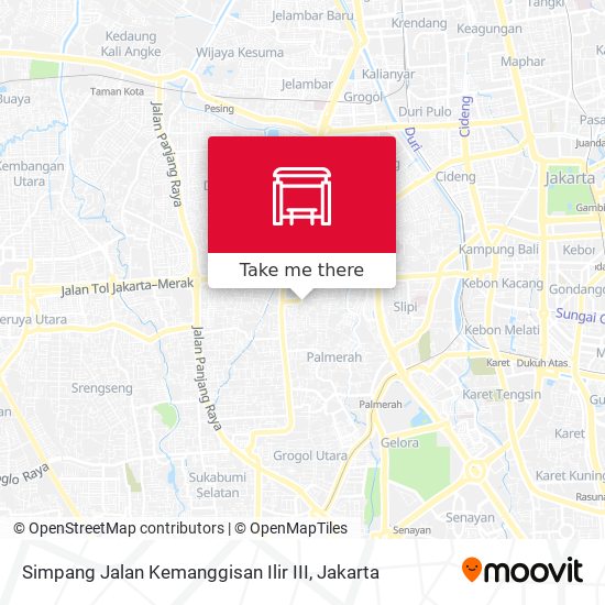 Simpang Jalan Kemanggisan Ilir III map