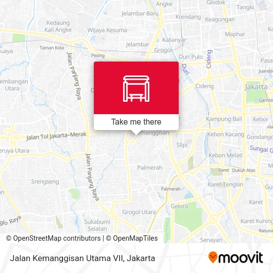 Jalan Kemanggisan Utama VII map