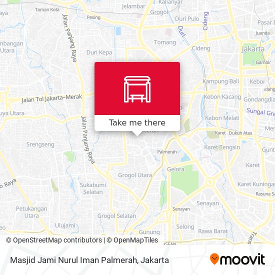 Masjid Jami Nurul Iman Palmerah map