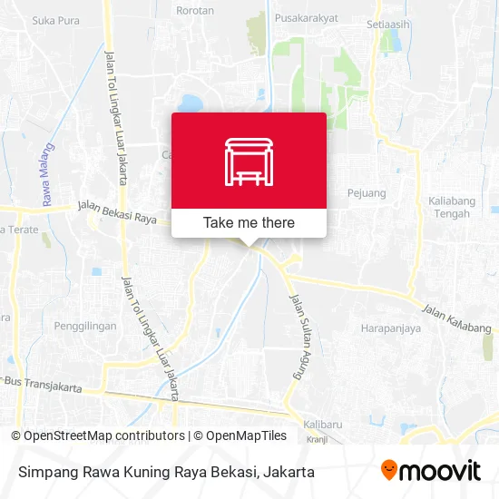 Simpang Rawa Kuning Raya Bekasi map