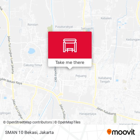 SMAN 10 Bekasi map