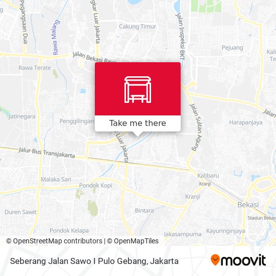 Seberang Jalan Sawo I Pulo Gebang map