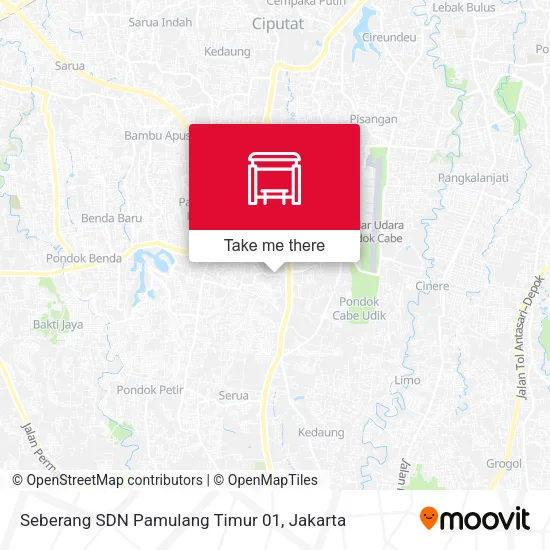 Seberang SDN Pamulang Timur 01 map