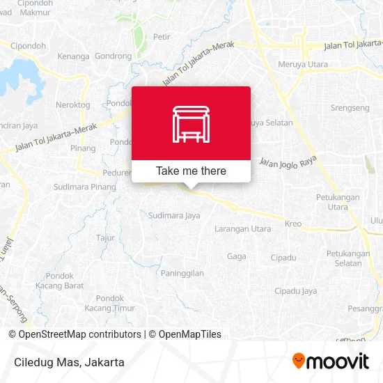 Ciledug Mas map