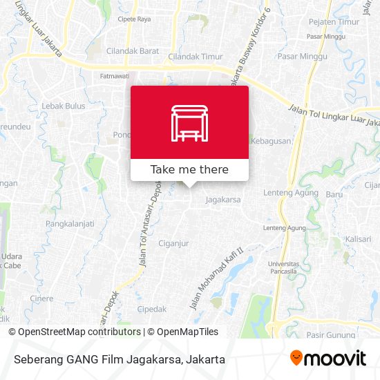 Seberang GANG Film Jagakarsa map