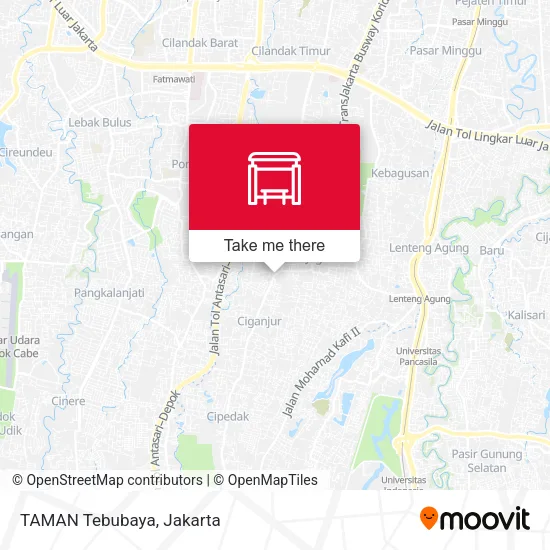 TAMAN Tebubaya map