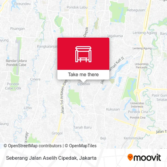 Seberang Jalan Aselih Cipedak map
