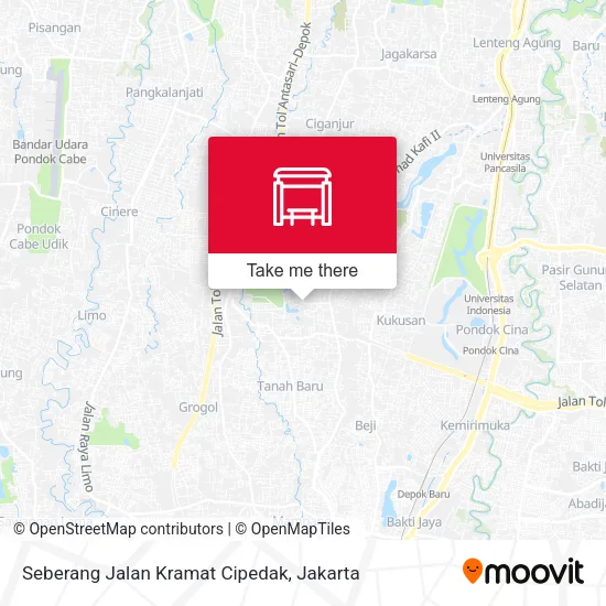 Seberang Jalan Kramat Cipedak map