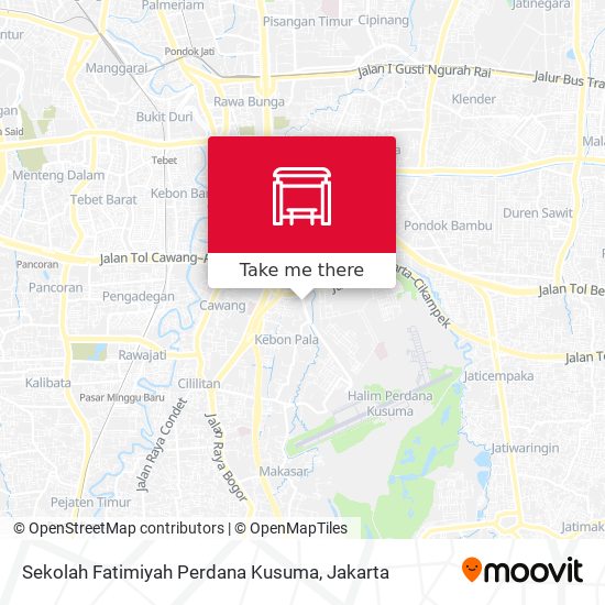 Sekolah Fatimiyah Perdana Kusuma map