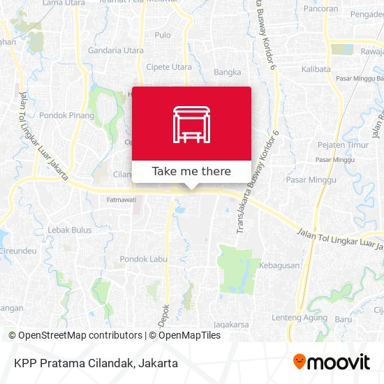 KPP Pratama Cilandak map
