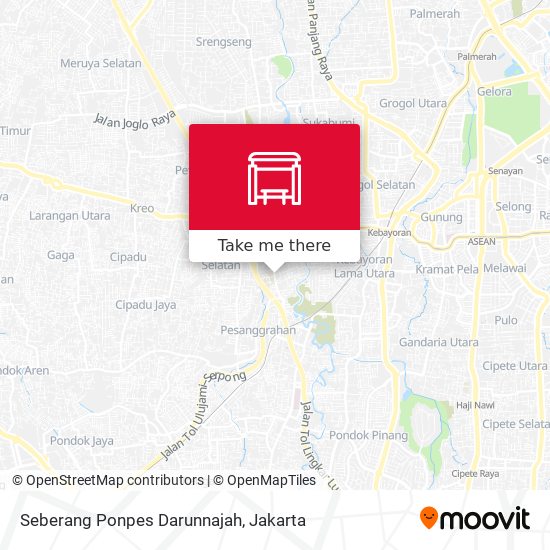 Seberang Ponpes Darunnajah map