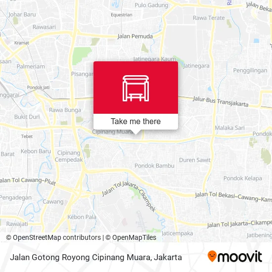 Jalan Gotong Royong Cipinang Muara map