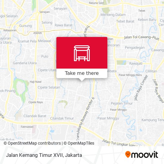 Jalan Kemang Timur XVII map