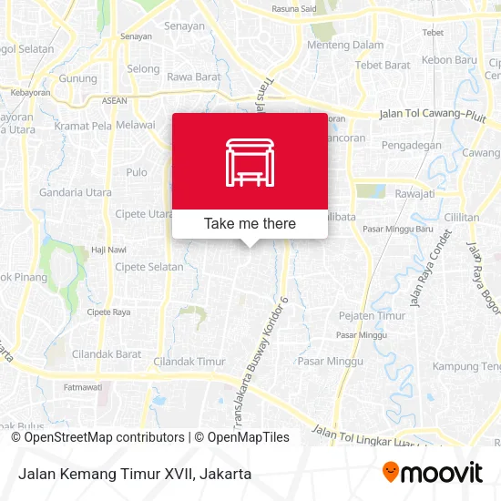 Jalan Kemang Timur XVII map