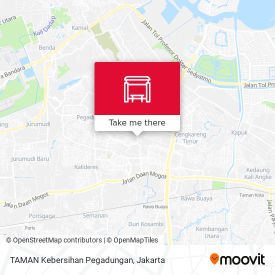 TAMAN Kebersihan Pegadungan map