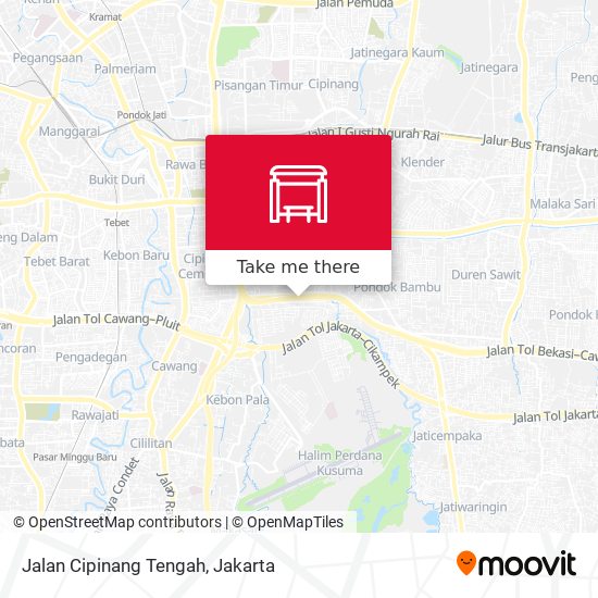 Jalan Cipinang Tengah map