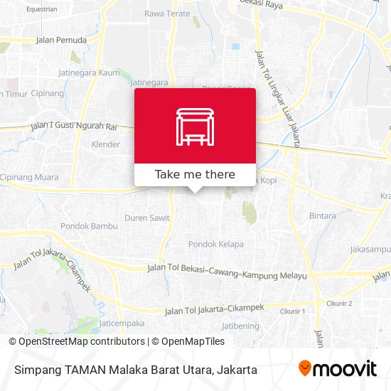 Simpang TAMAN Malaka Barat Utara map