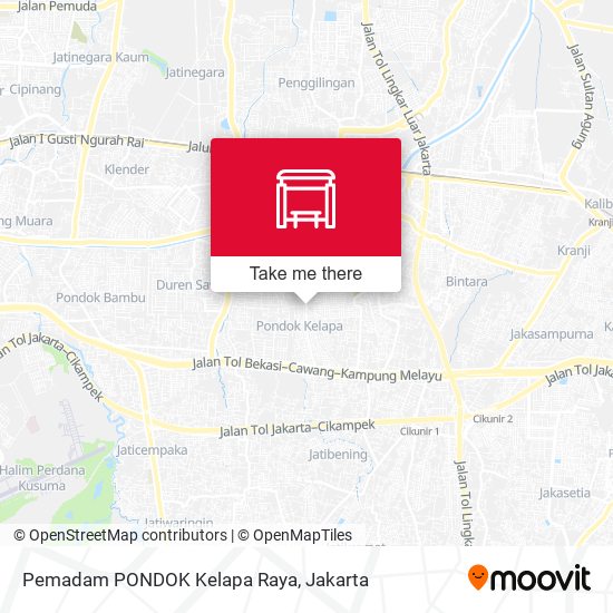 Pemadam PONDOK Kelapa Raya map