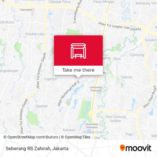 Seberang RS Zahirah map