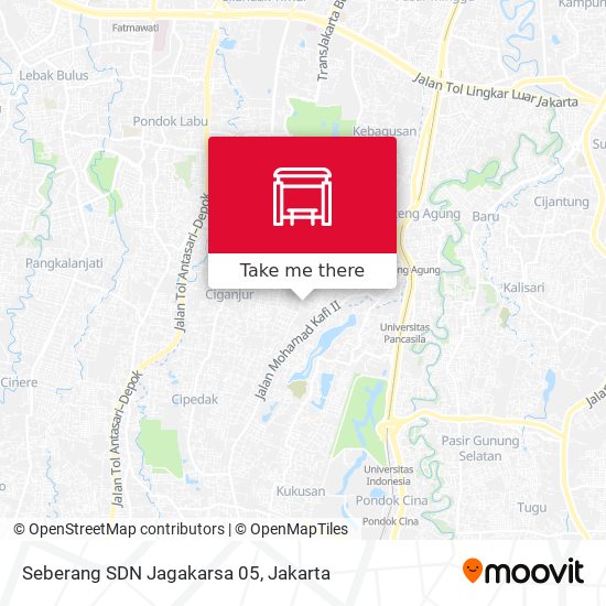 Seberang SDN Jagakarsa 05 map