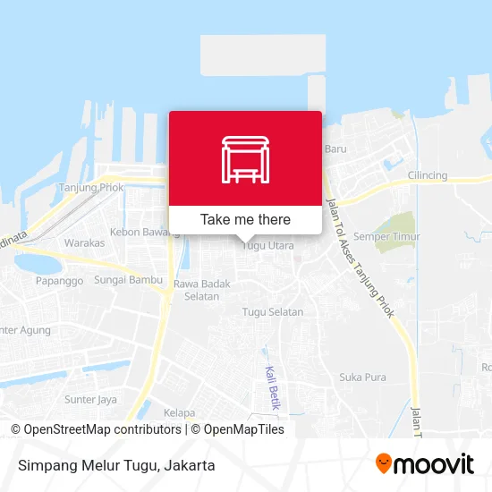 Simpang Melur Tugu map