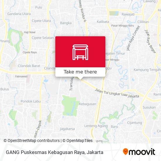 GANG Puskesmas Kebagusan Raya map