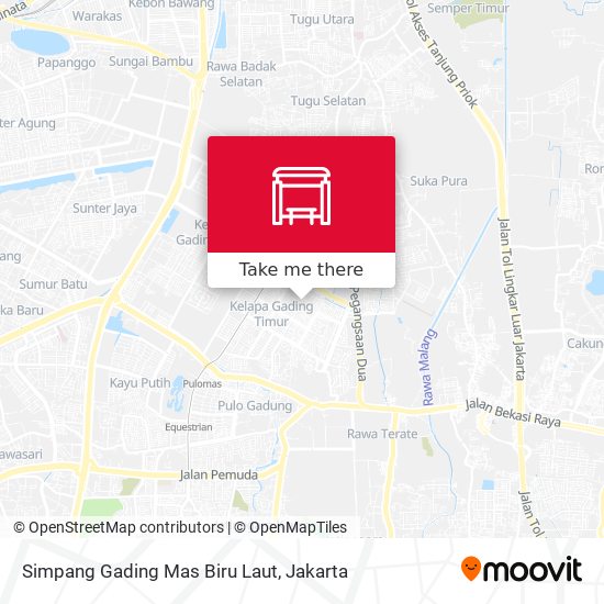 Simpang Gading Mas Biru Laut map
