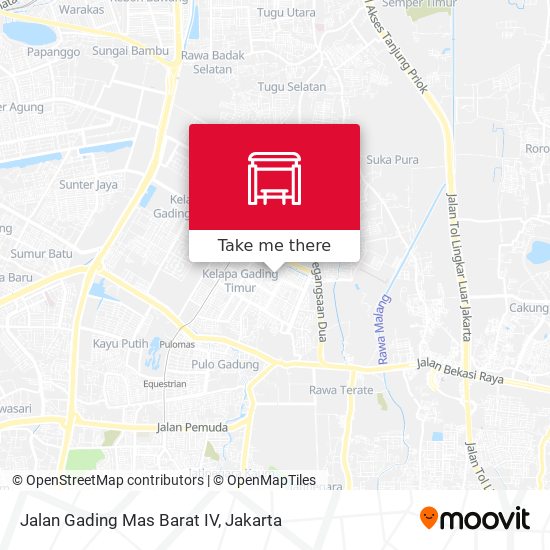 Jalan Gading Mas Barat IV map